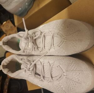 Light Gray Knit Sneakers